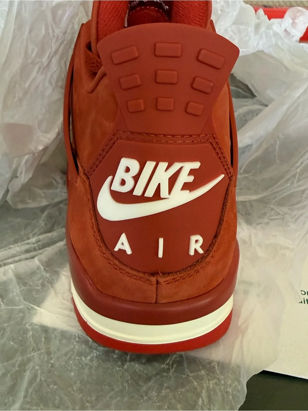 Jordan Men's Red Suede Jordan 4 Nigel Sylvester 